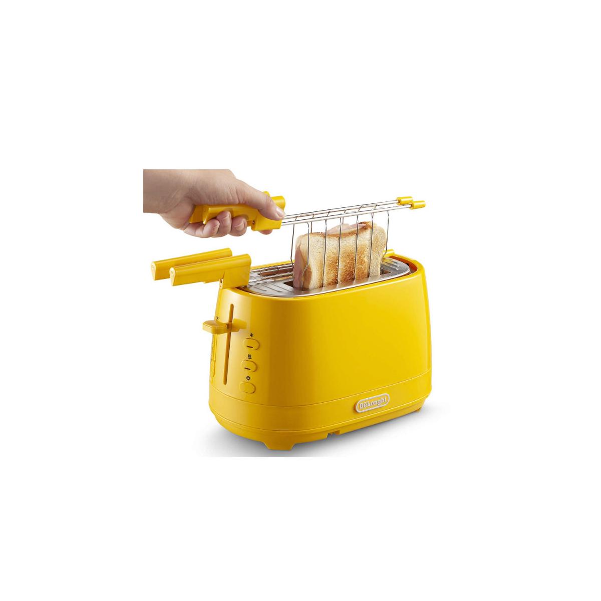 Delonghi Gelb Ctlap2203.y Toaster 2 Scheiben 550 W - Bild 3