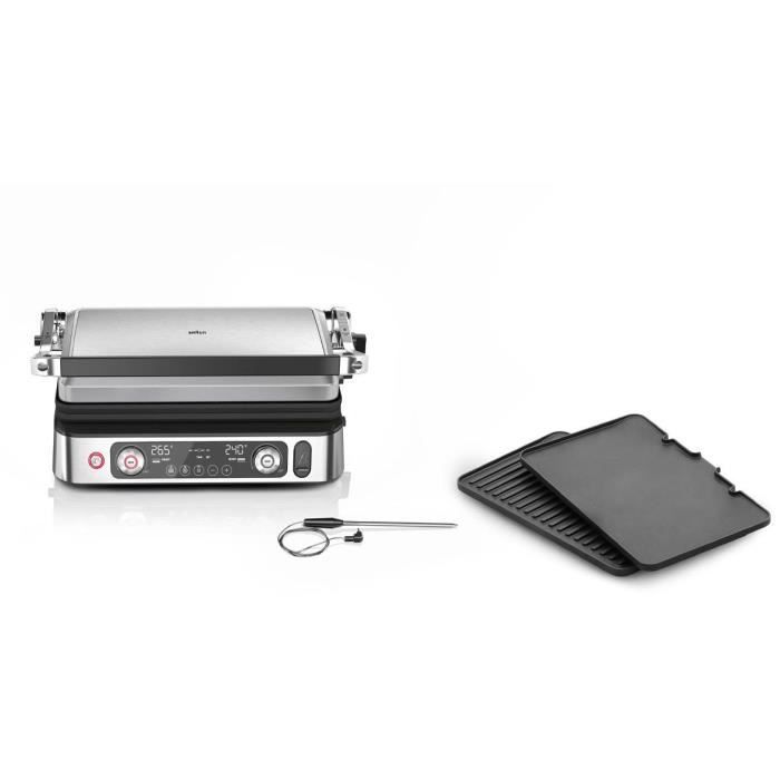 Braun Schwarz/Silber Multigrill 9 Pro, Kontaktgrill, - Bild 8