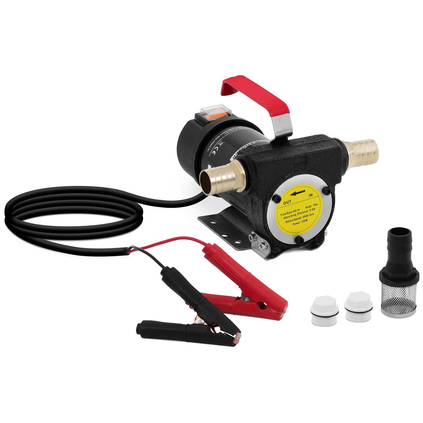 Msw - Dieselpumpe Selbstsaugend Heizölpumpe Ölpumpe Ölabsaugpumpe 12 V 40 L/min