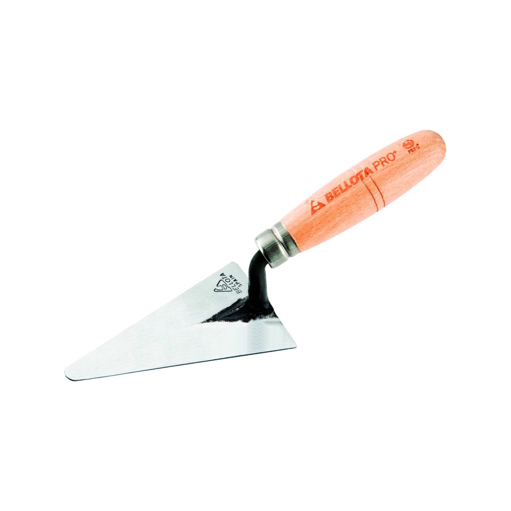 Bellota Standard Dreieckige Geschmiedete Kelle Mit Abgerundeter Spitze, Griff Aus Buchenholz 125 X 75 Mm - Image 3