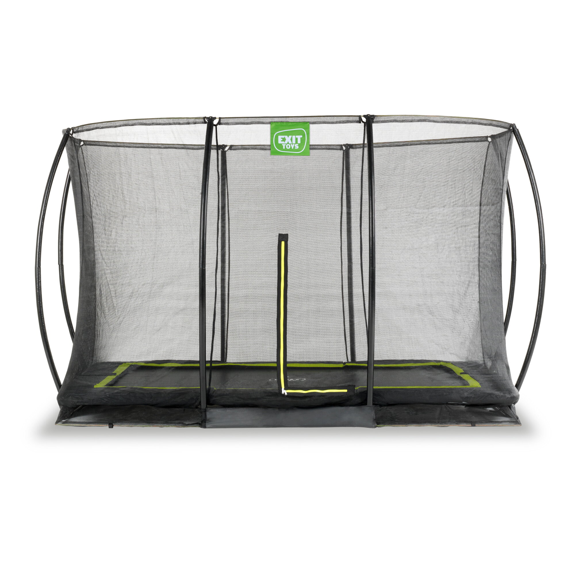 Schwarz Exit Silhouette Bodentrampolin 244X366cm Mit Sicherheitsnetz - Bild 4