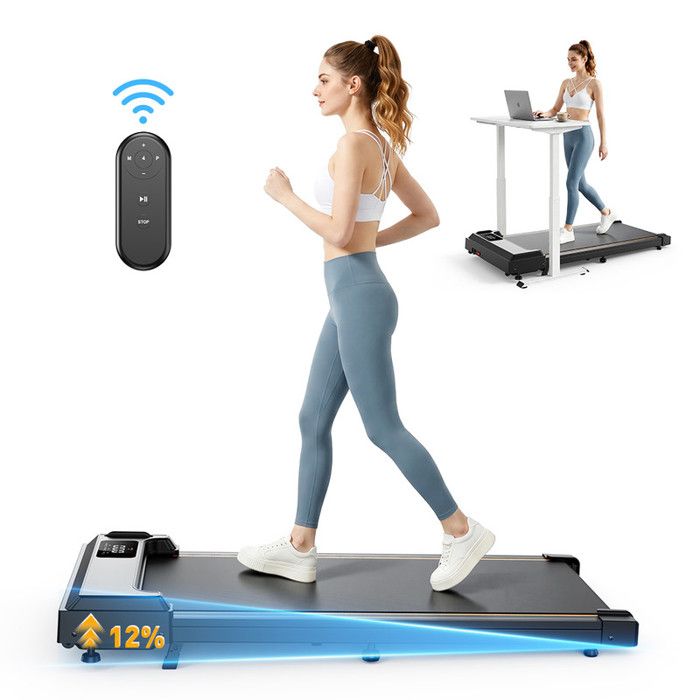 Tapis De Marche-kzynth Tapis De Course-fitness-inclinaison 1-12 %-vitesse De 1 À 6 Km/h-moteur De 2,5 Cv-120kg-pour Maison
