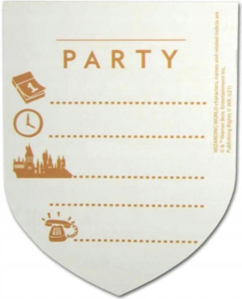Oem Harry Potter Hogwarts Geburtstagseinladungen 6 Stück.