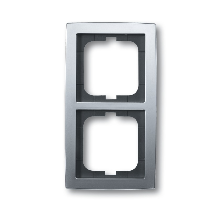 Busch-jaeger Telaio Di Copertura 2 Volte Cromo Opaco - Solo® (1722-80), 2cka001754a4105