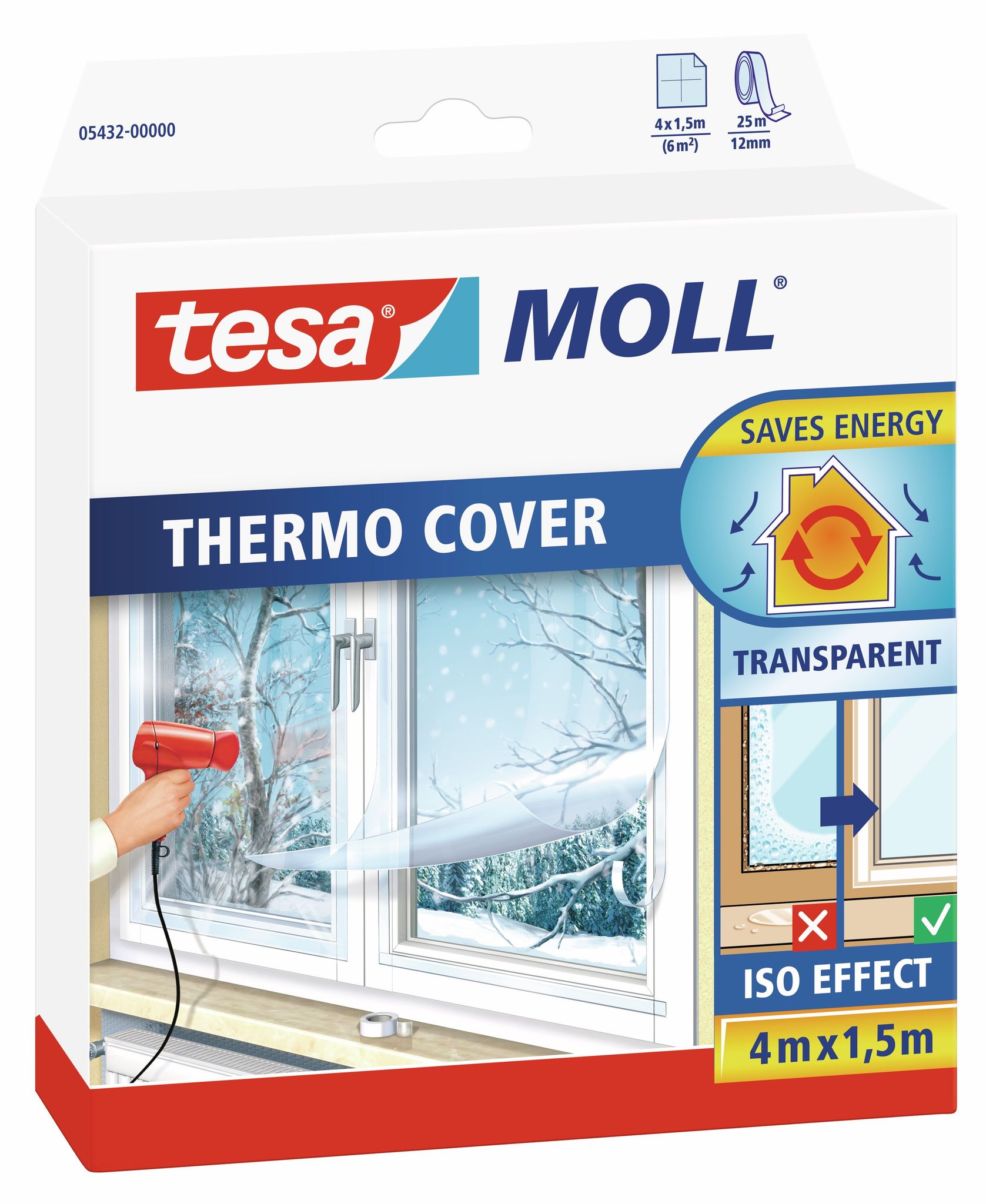 tesa Moll Fenster-IsolierfolieThermo Cover 4 x 1,5 m - Image 2