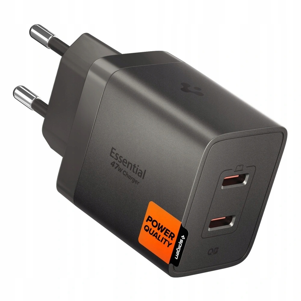 Spigen Grau Netzladegerät Ee472eu Essential, 47W, 3A, 2 X Usb-C, Ach10450 - Bild 3