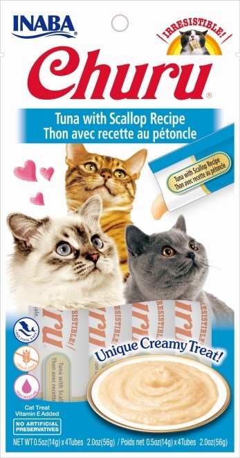 INABA Cat Churu Püree Thunfisch & Jakobsmuschel 4 x 14 g - Bild 4