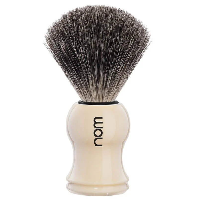 NOM GUSTAV Shaving Brush Pure Badger Creme - Image 4