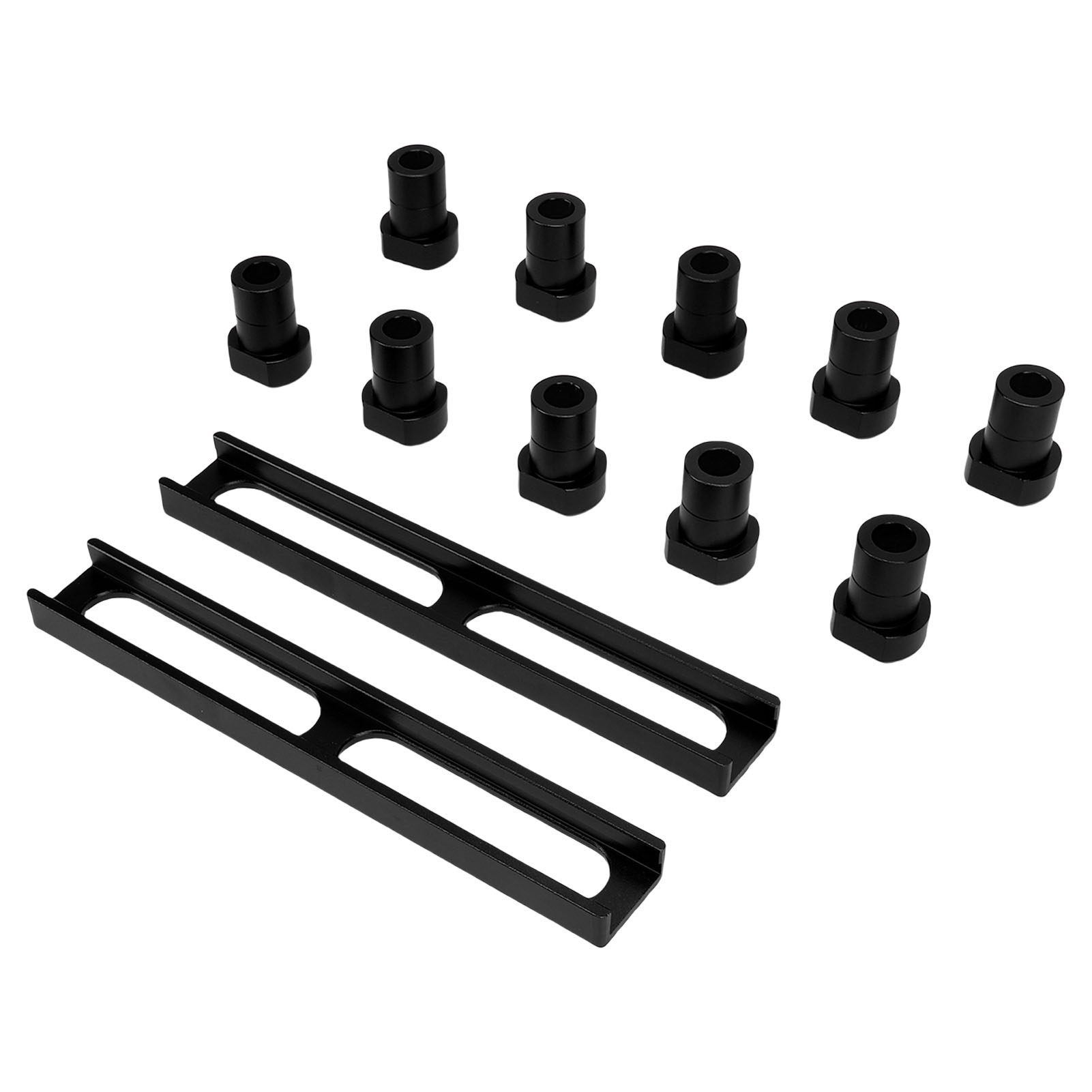 Butoirs de table non glissants en alliage d'aluminium anodisé, diamètre 20 mm, lot de 10