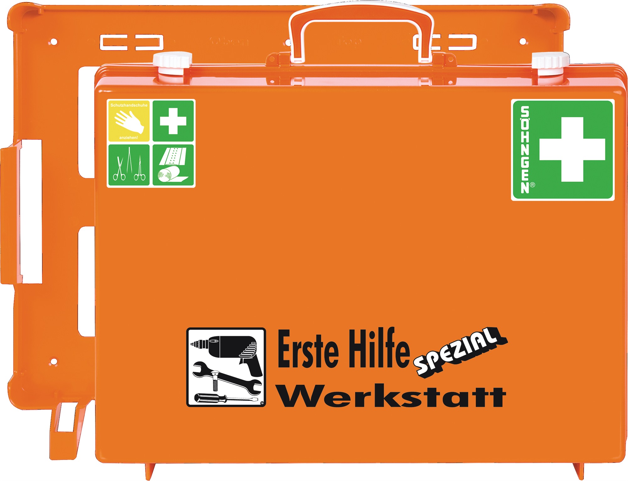 Söhngen Orange Erste-Hilfe-Koffer Spezial Mt-Cd Werkstatt Din 13157