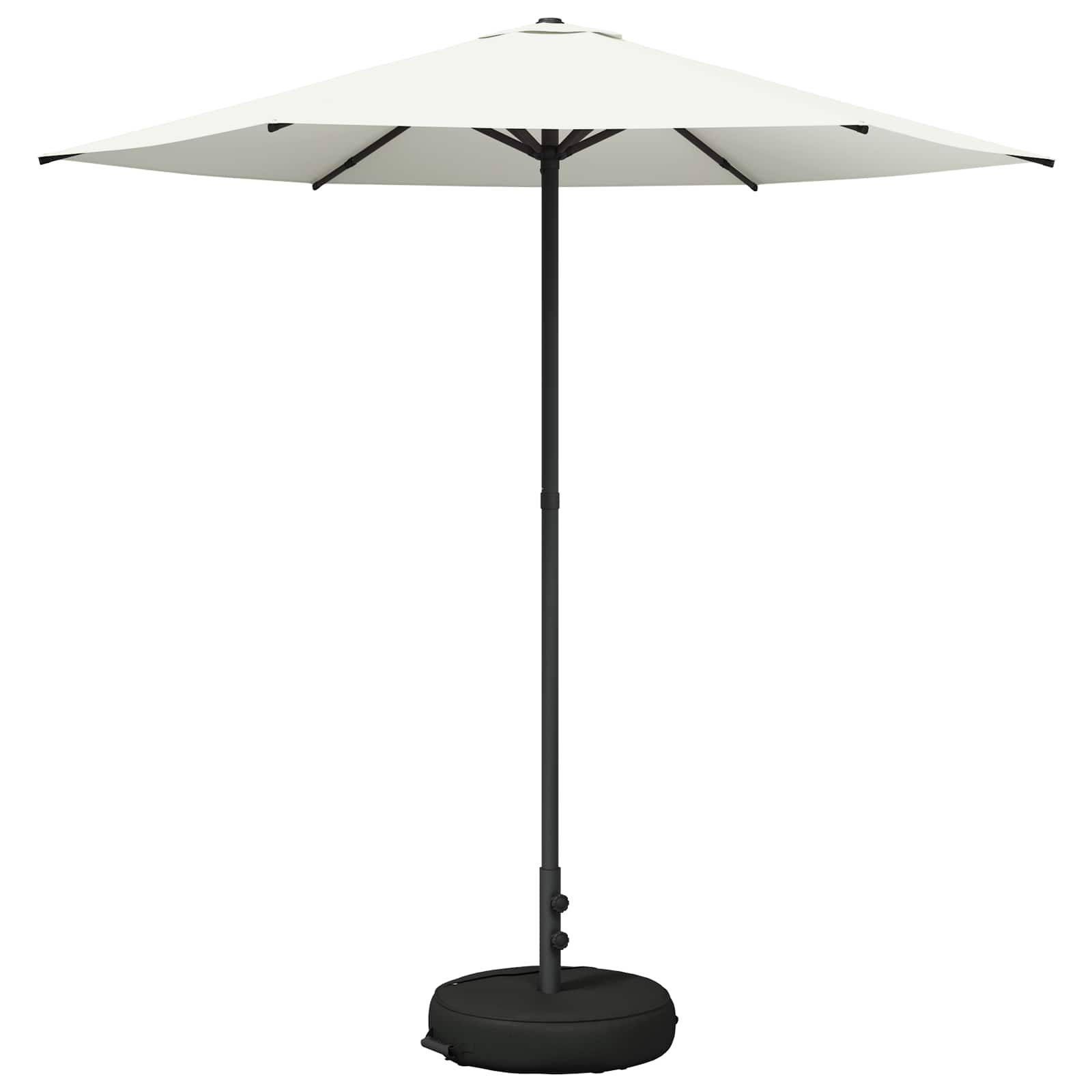 Garden Parasol With Base 230 X 230 Cm Polyester Rectangular Vidaxl