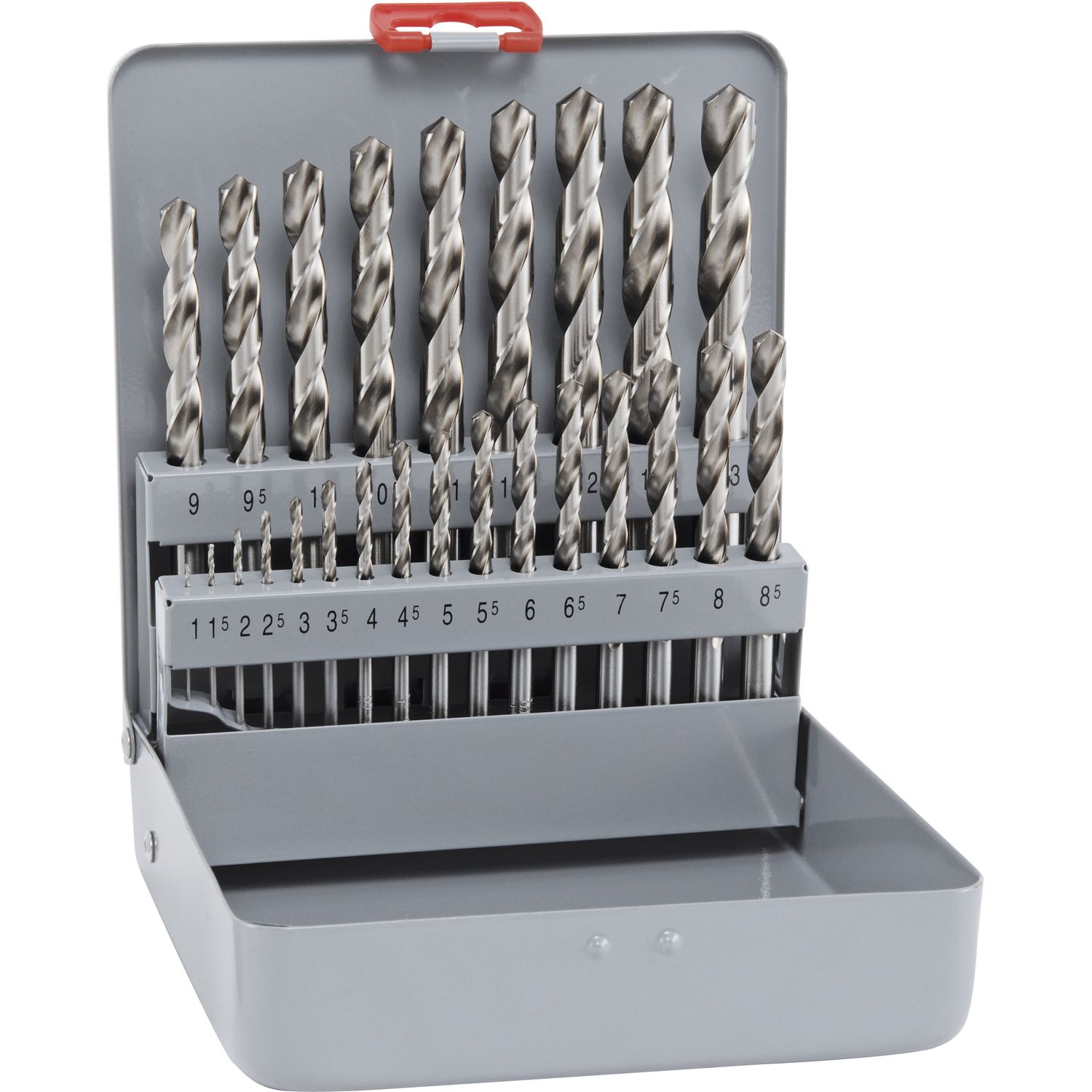 Alpen Spiralbohrer Set Hss Cobalt Km 25, 25-Teilig, Selbstzentrierend, 1 -13 Mm