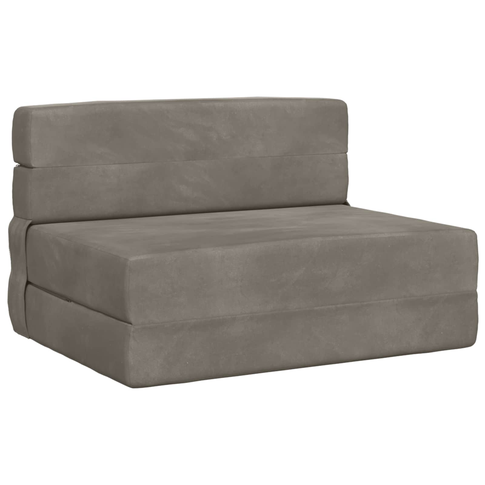 Foldable Sofa Bed Light Grey 70 X 80 X 60 Cm Fabric Vidaxl