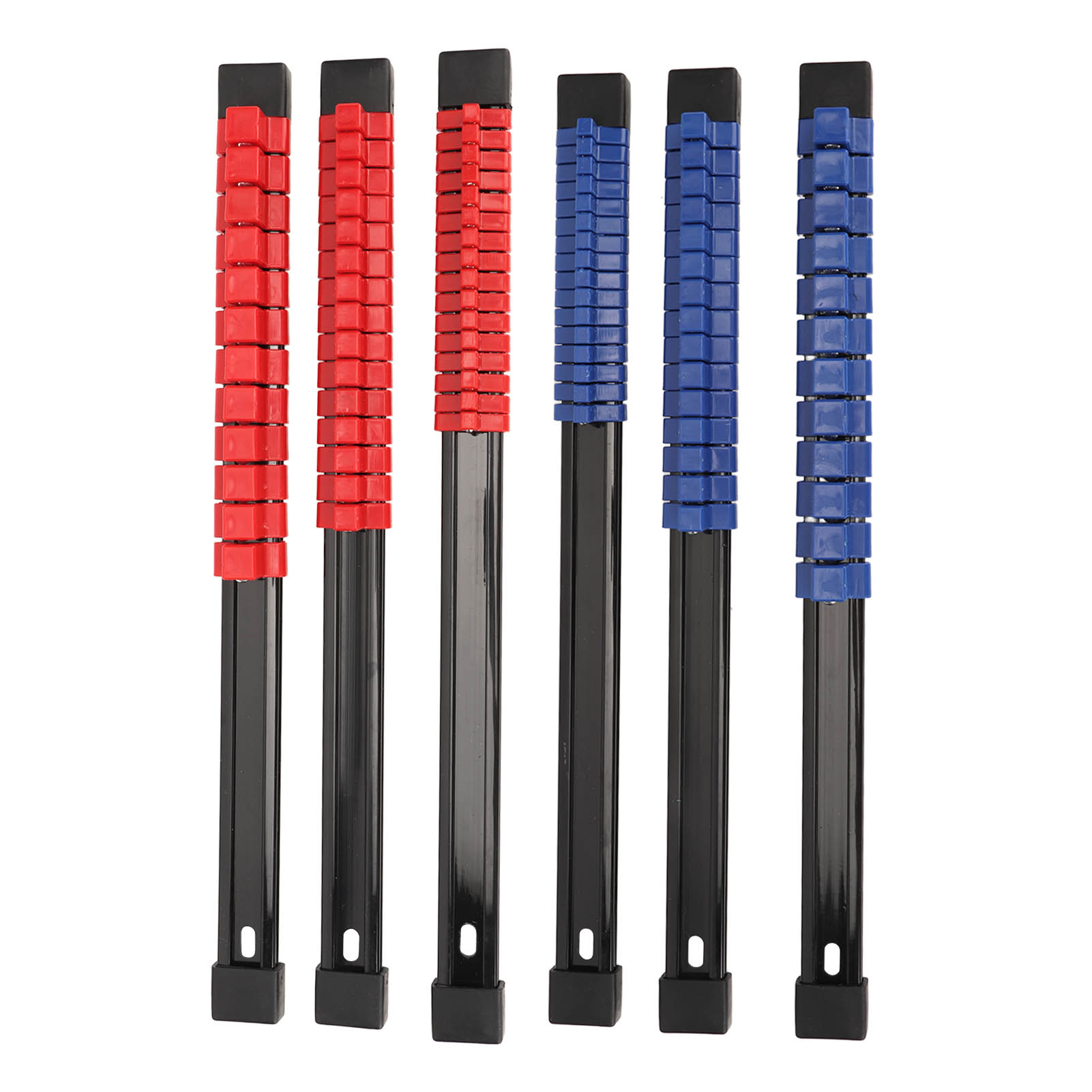 Support de rangement pour douilles 1/2, 3/8 et 1/4, clips à roulements à billes, ABS, 6 rails de 30 cm