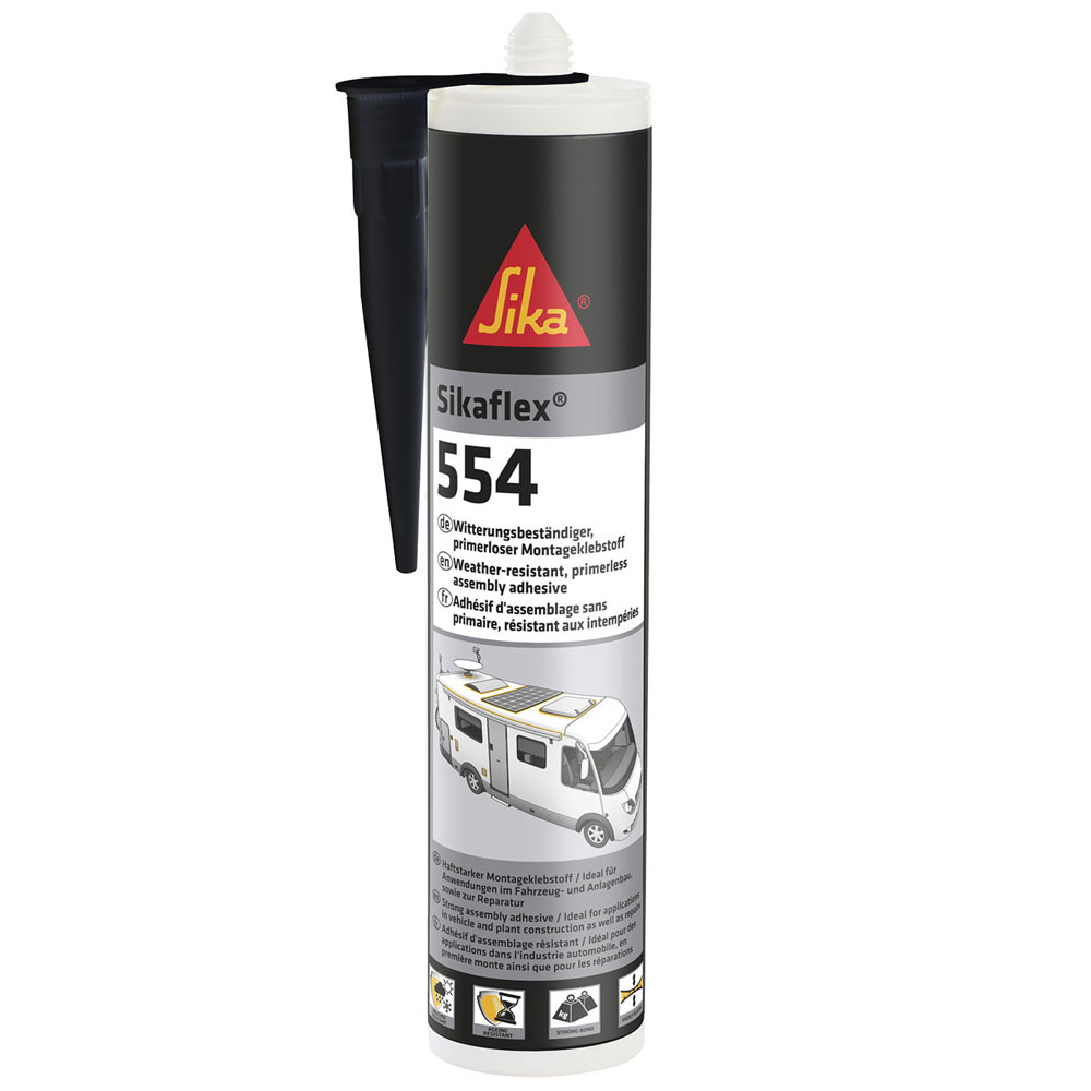 Sika - Montageklebstoff Flex®-554 Schwarz 300ml