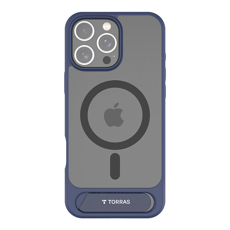 Torras Pstand Series Hülle Für Iphone 16 Pro (blau)
