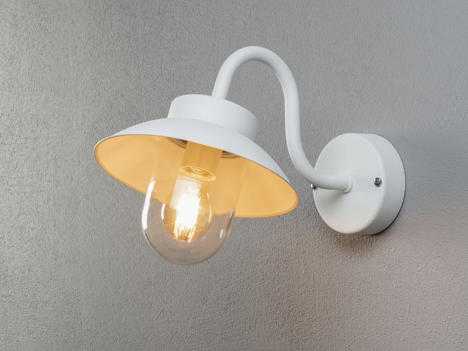 Konstsmide Lighting Weiß - Kleine Außenwandleuchte Vega Aus Aluminium Höhe 24Cm - Bild 5