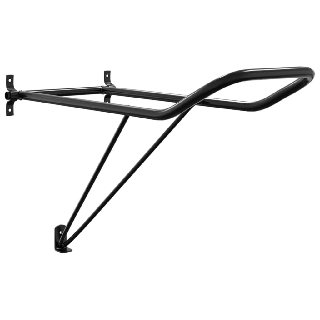 Foldable Saddle Rack Wall Mounted Black Iron Vidaxl