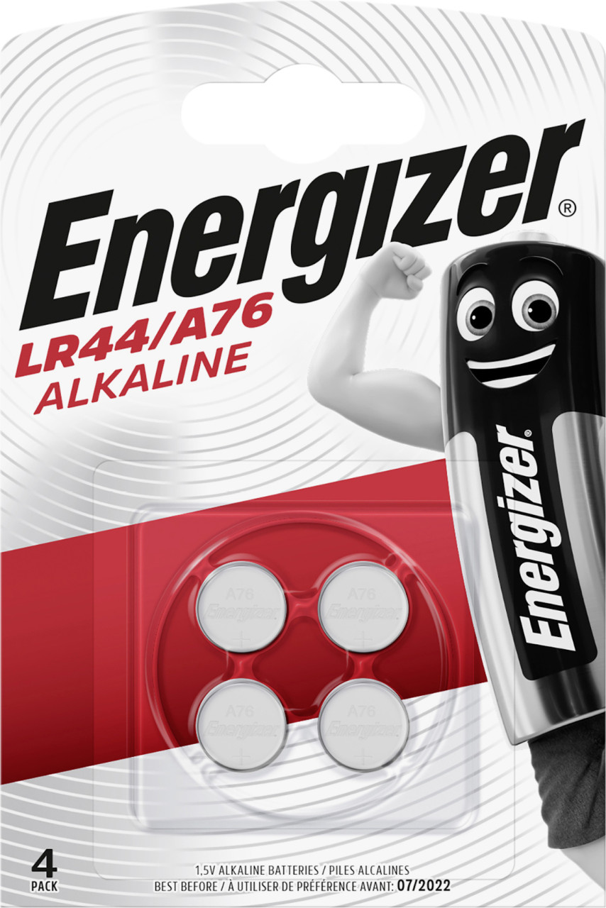Energizer Silber Knopfzelle Lr44 1.5 V 4 St. 150 Mah Alkali-Mangan Ag13
