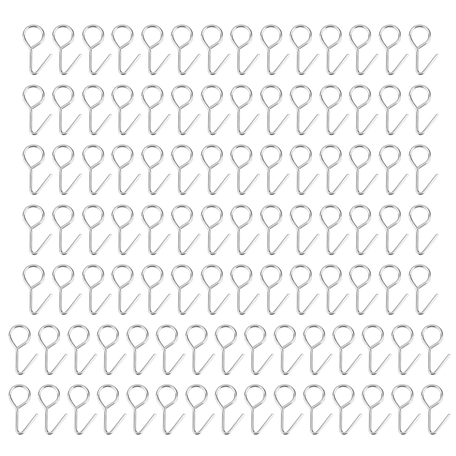 Crochets muraux multifonctionnels en zinc, 3,5 x 2 cm, lot de 100