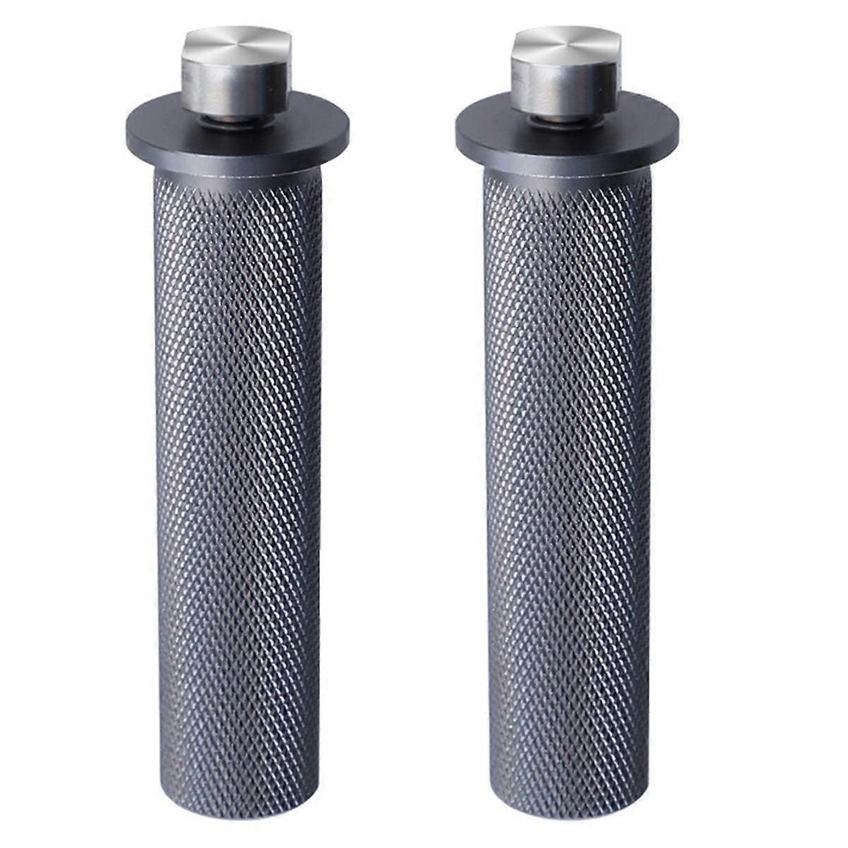 Butée de frein à cheville pour rail de guidage d'établi en alliage d'aluminium, trou de 20 mm, lot de 2