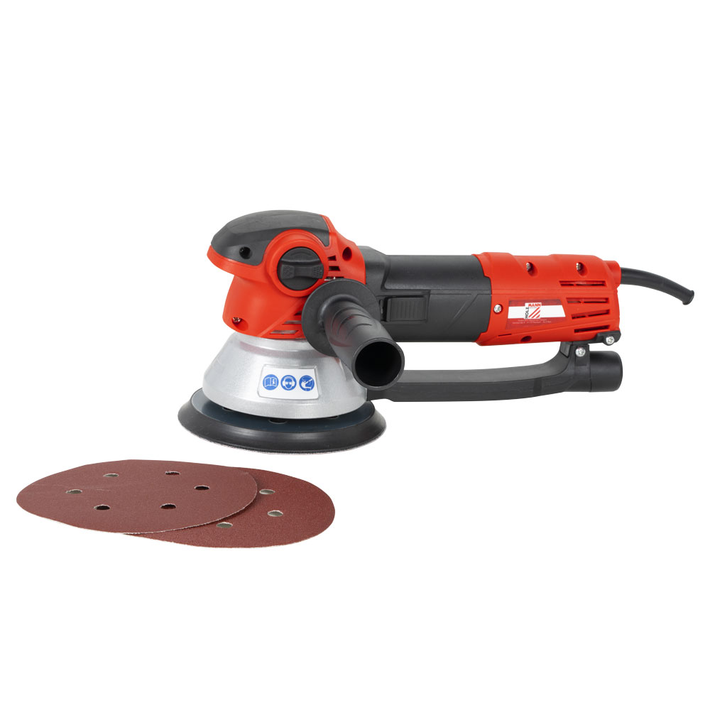 Holzmann Silber/Rot Schleifmaschine + Poliermaschine, Exzenterschleifer Inkl. Koffer (Exzenterschleifer) - Image 6
