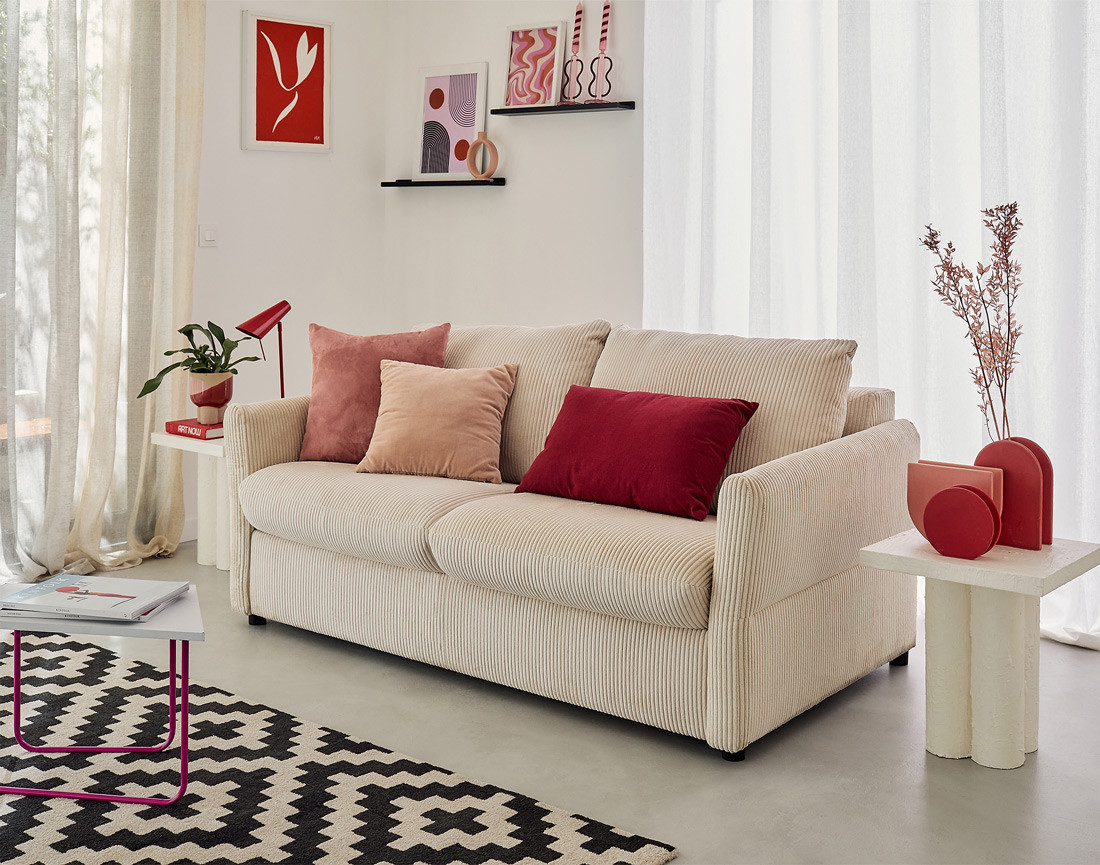 Bestmobilier - Maho - Canapé 2 Places Convertible - Couchage Quotidien