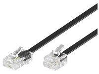 Microconnect Schwarz - Mpk460s 10 M Telefonkabel - Festnetztelefonkabel (10 M, Rj11, Rj45, Stecker / Stecker)