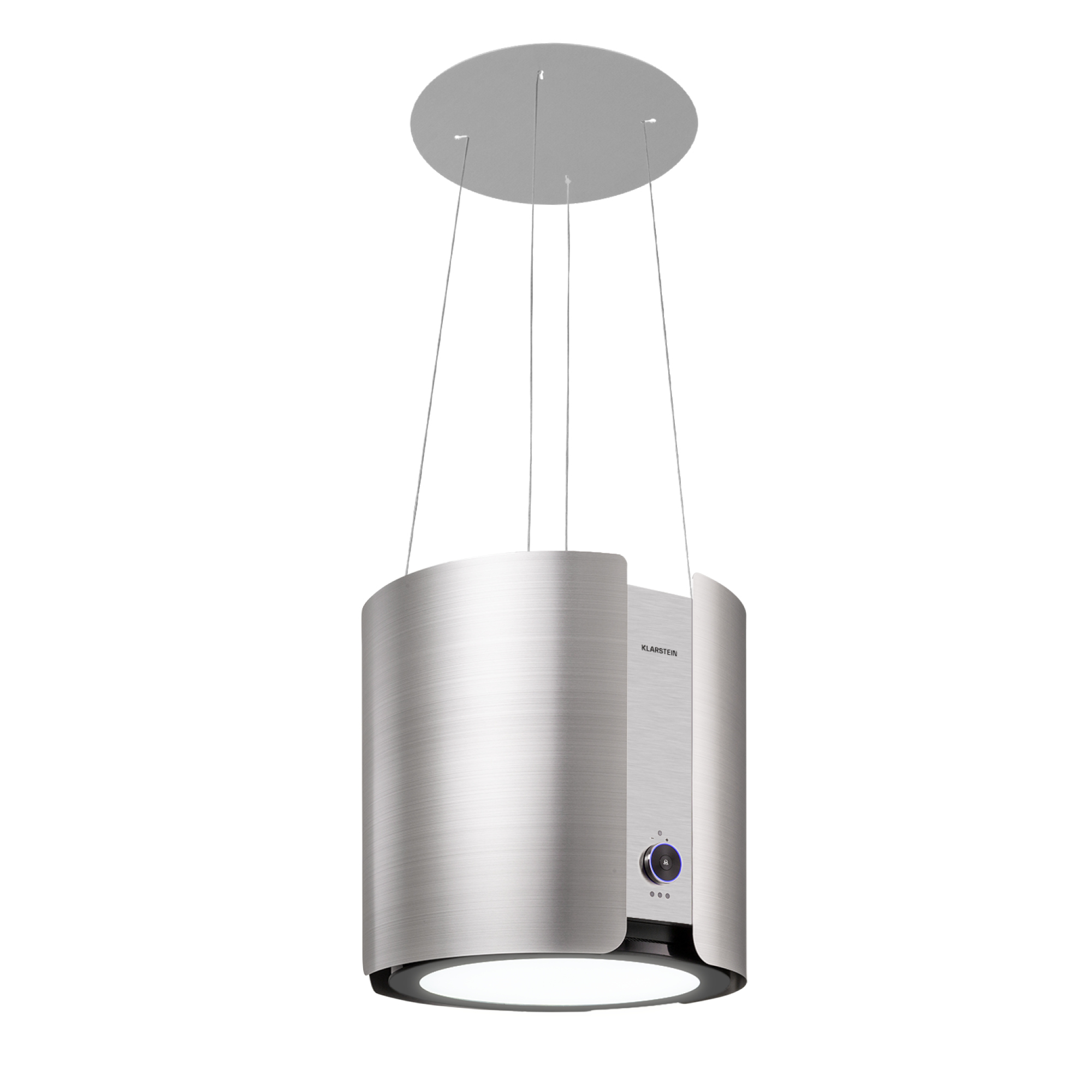 Klarstein - Skyfall Smart Inselabzugshaube Ø45cm Umluft 402m³/h Led