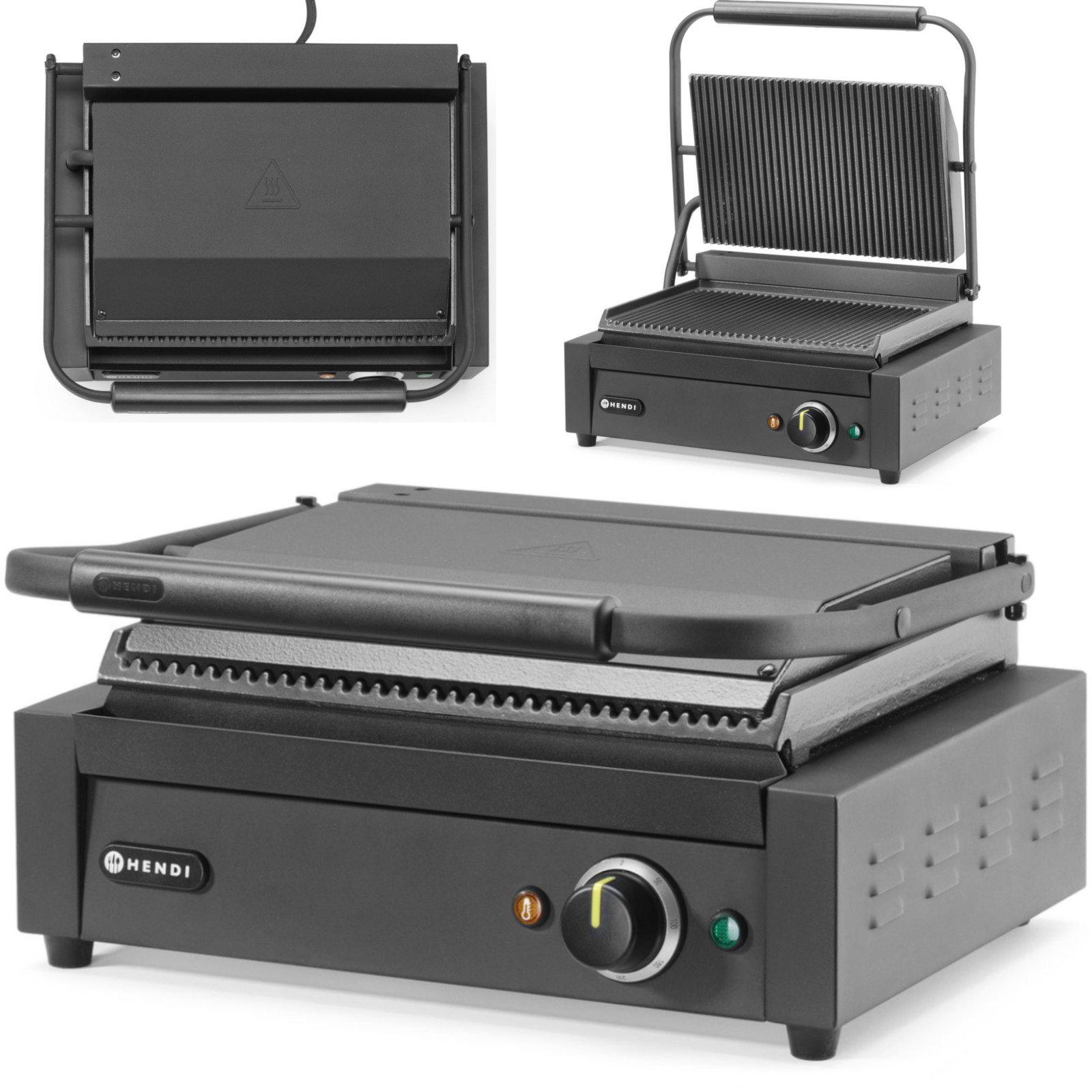 Oem Elektrischer Kontaktgrill Mit Gerillter Platte 340 X 235 Mm 2200 W