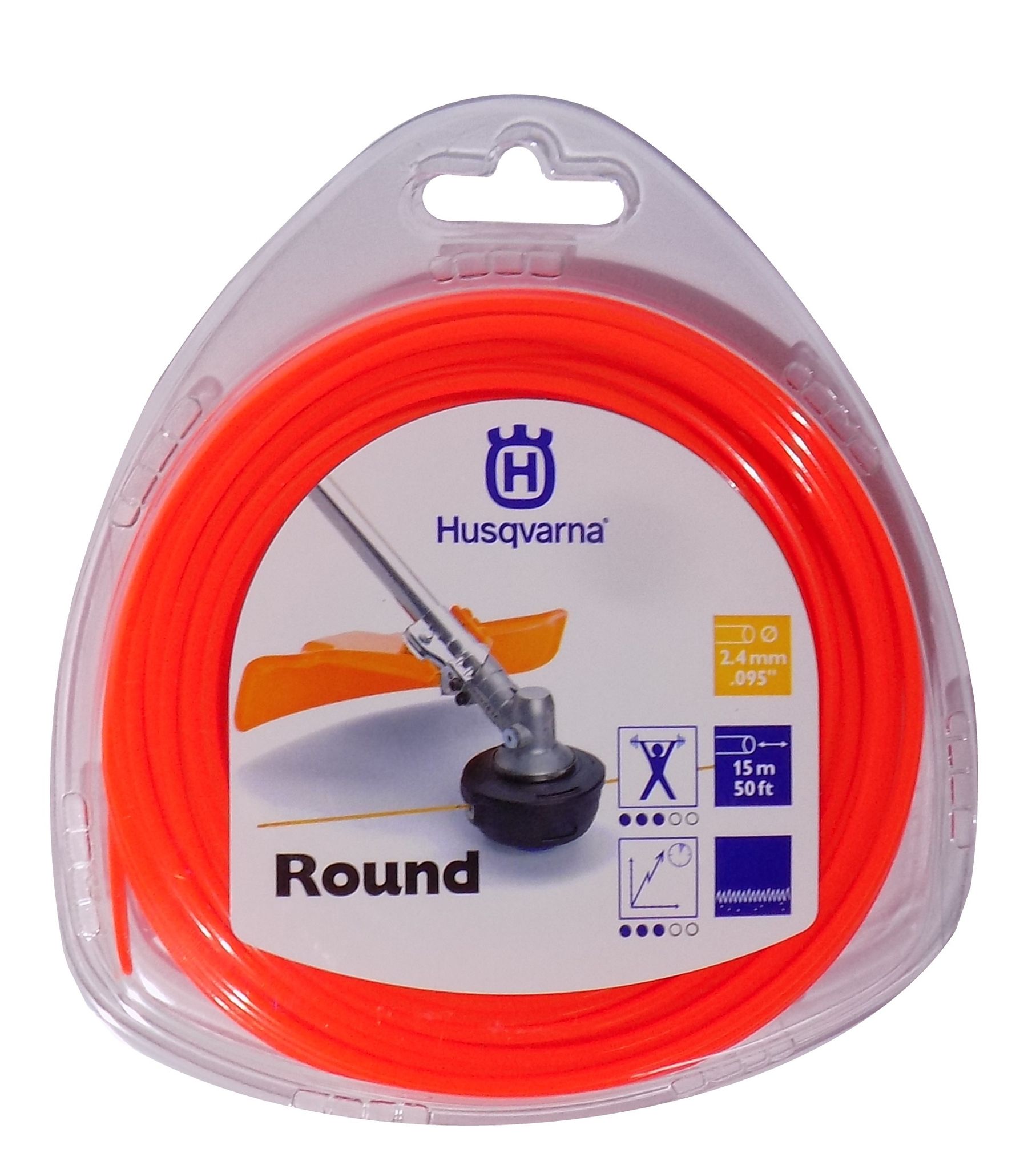 Orange Faden Für Husqvarna Opti Rund-Freischneider 2,4 X 15 M Original - Bild 7