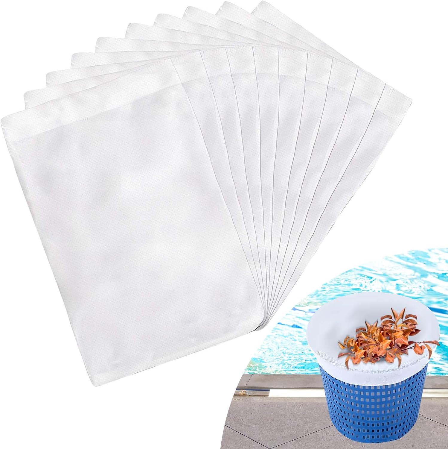 Chaussette Skimmer Piscine 50 Pi�ce (convient Aux Filtres De 7 � 19 Cm QIYAO