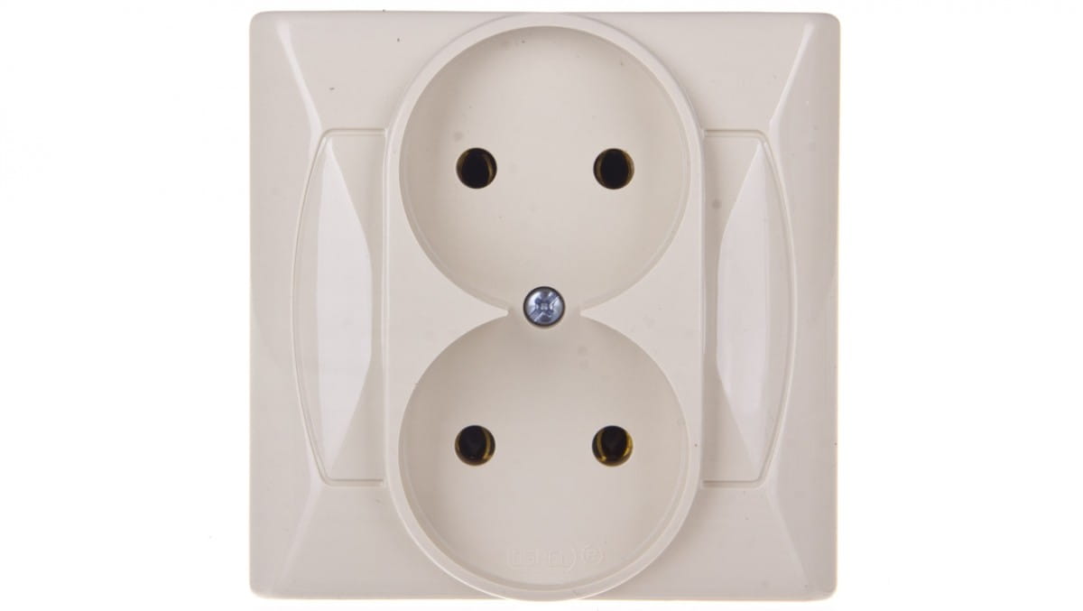 Oem Beige Akzent Doppelsteckdose B/U Gp-2A/01