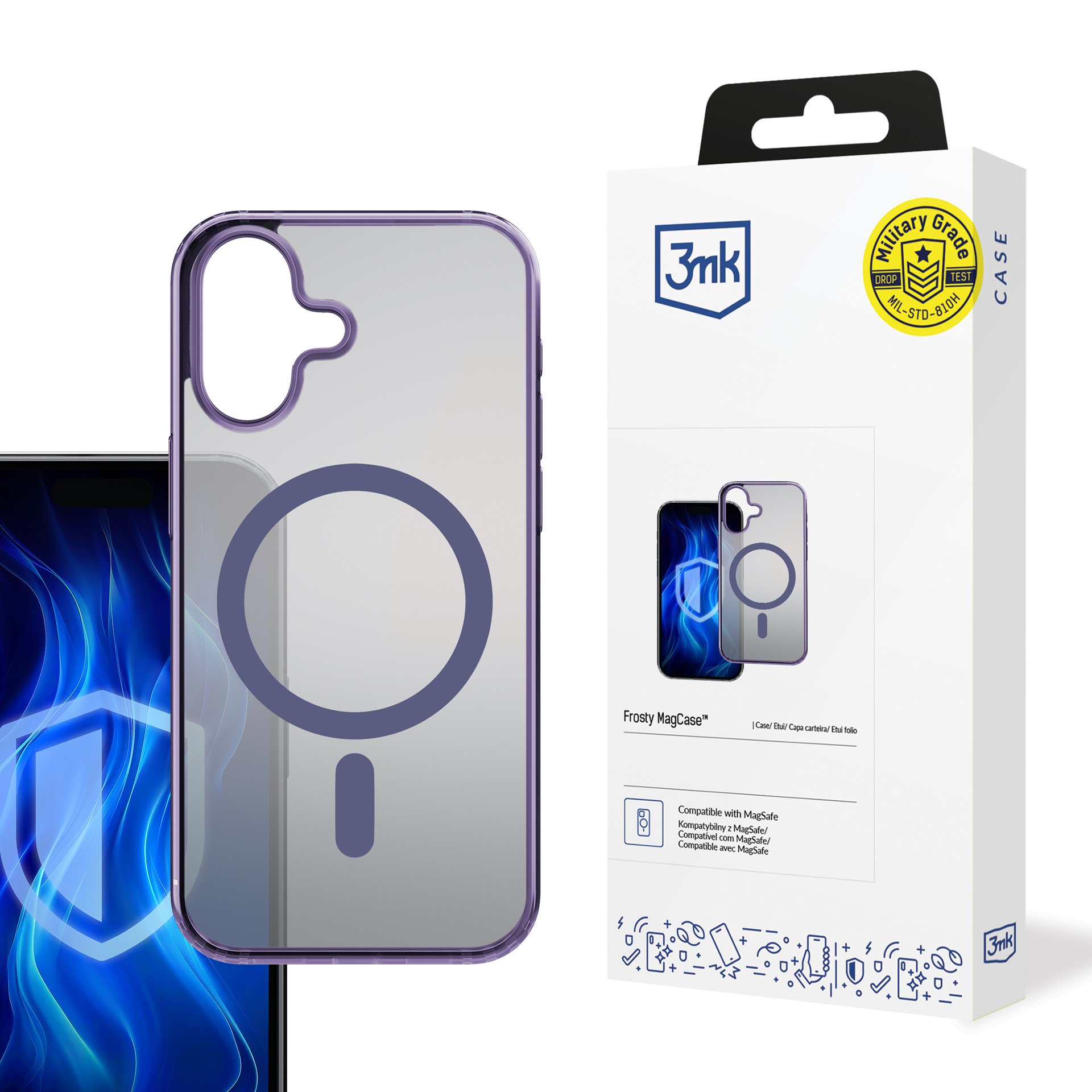 Oem Lila Apple Iphone 16 - 3Mk Frosty Magcase