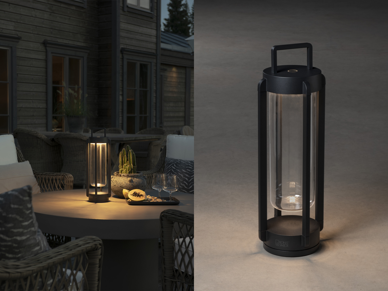 Konstsmide LED USB-Laterne Otranto, schwarz, dimmbar (7823-750) - Bild 3