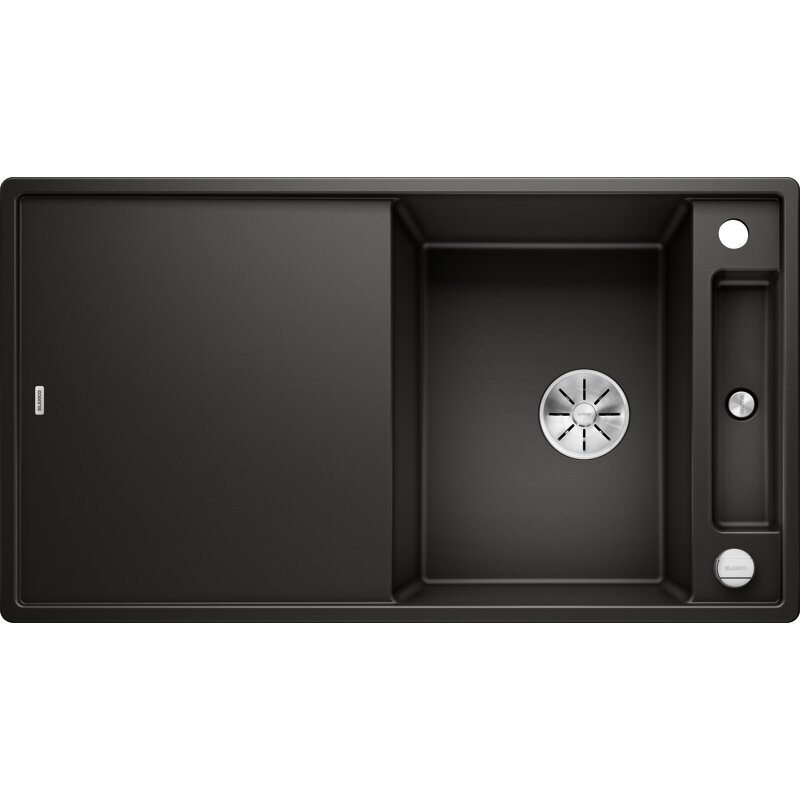 Blanco Schwarz Einbauspüle Axia Iii 5 S Silgranit Mit Glasschneidbrett, Infino,