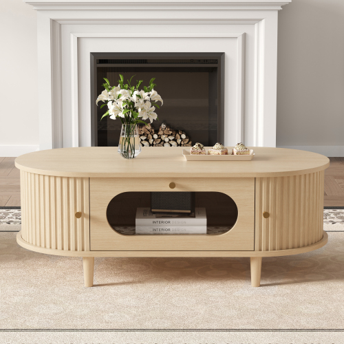 Table Basse 100x50x36 Cm, Table D'Appoint Avec Un Tiroir