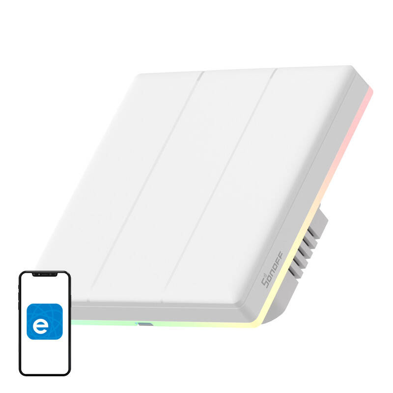 Sonoff Weiss Lichtschalter + Storenschalter, Tx Ultimate Smart Touch Wall Switch - Bild 5