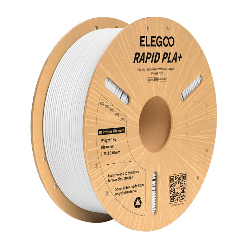 Elegoo Weiss Filament Pla+ Rapid Weiß 1,75 Mm Hohe Festigkeit Flexibel - Bild 4