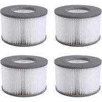 Filtro Crezuo Spa Lite Per Mspa, Filtro Per Mspa Lite, Per Filtro Idromassaggio Mspa - Cartucce Filtranti Per Barche Subacquee E Vasche Idromassaggio - Modello Dal 2020 (4 Pezzi) - Crezuo