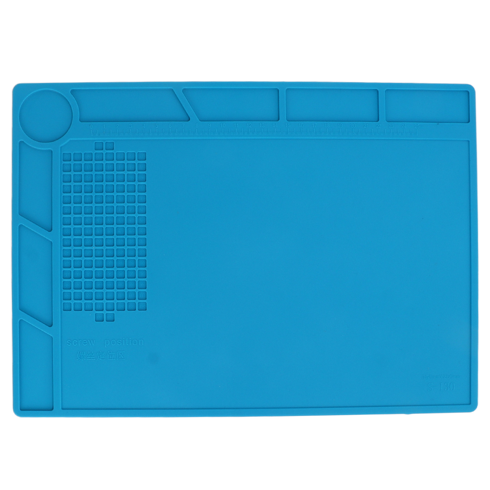 Tapis de soudure en silicone bleu antidérapant, isolant thermique et anticorrosion, 1 pièce