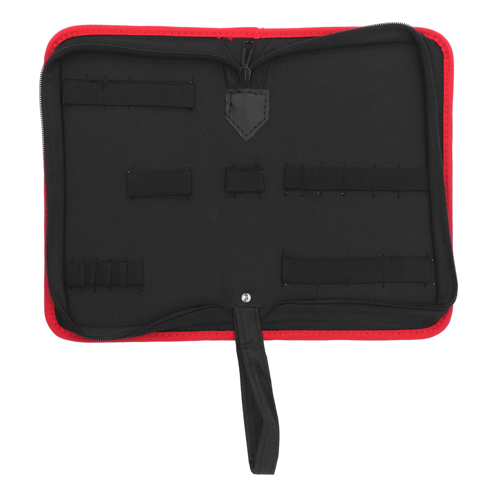 Sac à outils enroulable en tissu Oxford 600D, poches multiples pour clés, douilles et pinces, noir