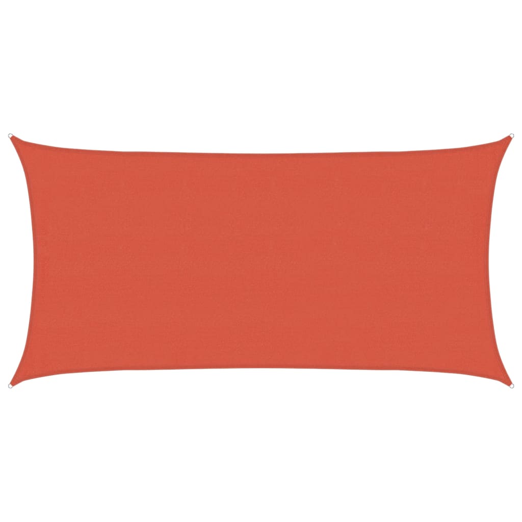 Sunshade Sail 160 G/m² Terracotta 4x7 M Hdpe Vidaxl