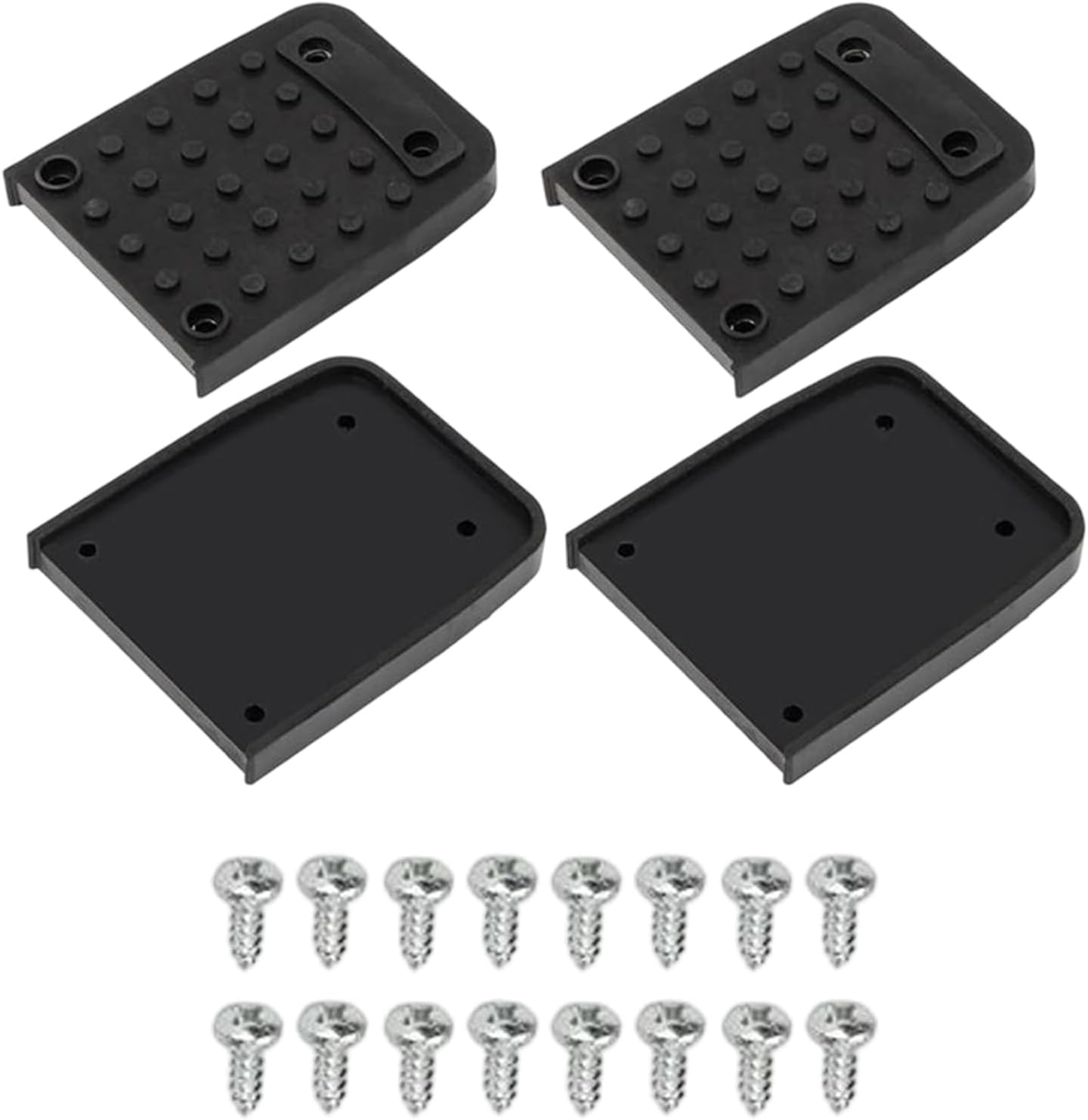 Tapis antidérapant pour plaques de plâtre, caoutchouc, noir, lot de 4