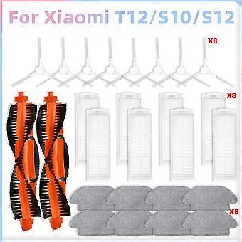 Blyno Für Saugroboter S12 / T12 B106gl / S10 / S10 Eu Staubsaugerteile Hauptwalze Seitenbürste Hepa-Filter Mo
