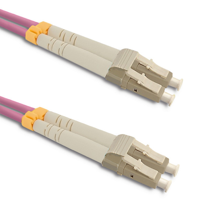 Oem Rosa Qoltec Glasfaser-Patchkabel Lc/Upc – Lc/Upc Multimode 50/125 Om4 Duplex 5 M