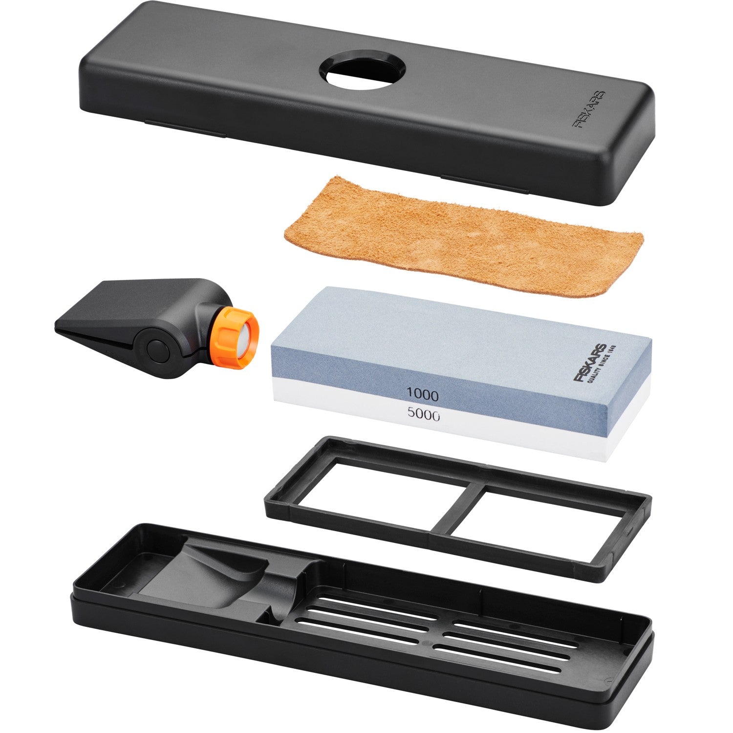 Fiskars 1058937 Messerschärfer-Set mit Wetzstein, 6 Stück - Bild 6