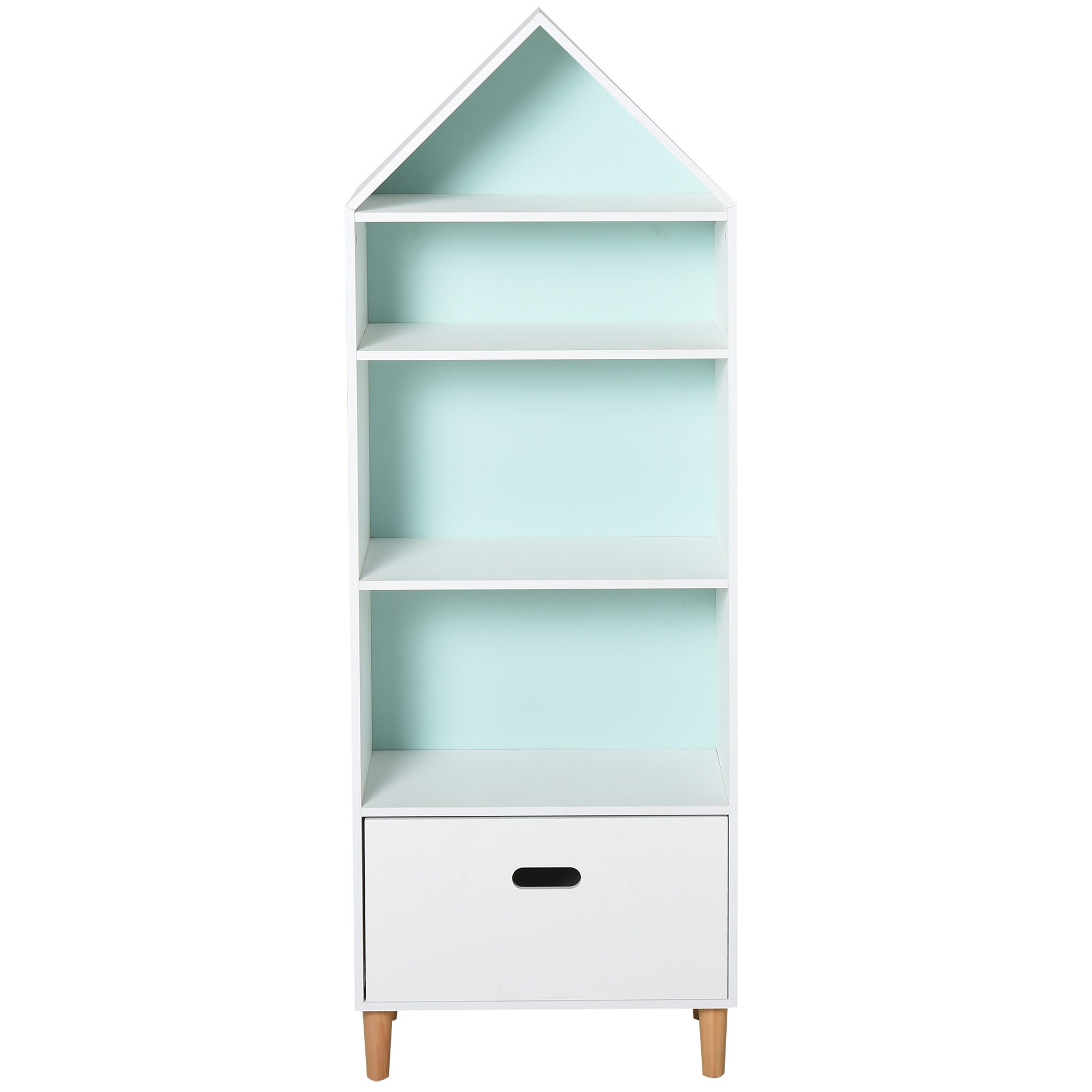 Étagère Bibliothèque De Rangement Pliable 50 X 30 X 142 Cm Pour Salon