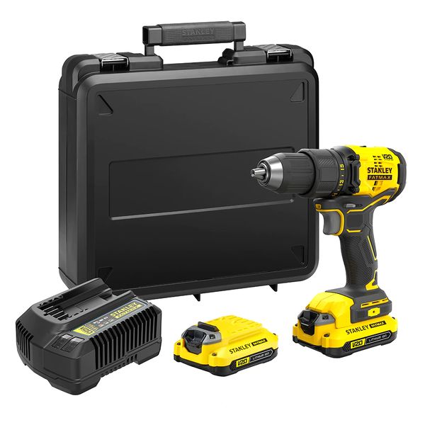 Stanley Perkussionsschrauber 60 Nm Bürstenlos - Lithium 18V - 2 Batterien 2Ah - Fatmax V20 - Sfmcd710d2k-Qw - Bild 3