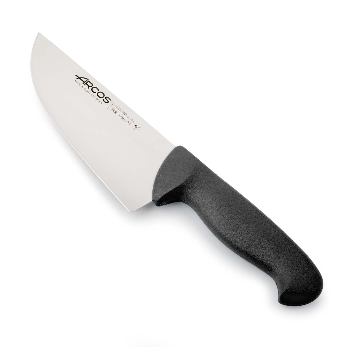 Arcos Schwarz Metzgermesser Farbe - Prof 295825 Edelstahl Nitrum Und Mango Ergonomische E Polypropylenklinge Und 17 Cm Klinge, Vitrine